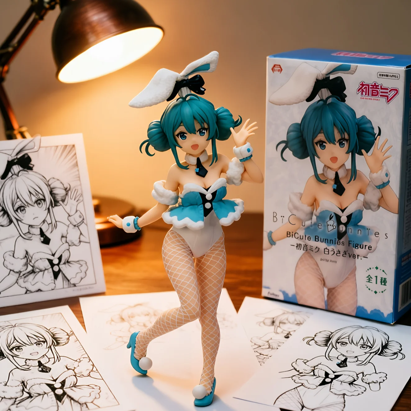 初音未来 FURYU 兔女郎白 普通版-30CM