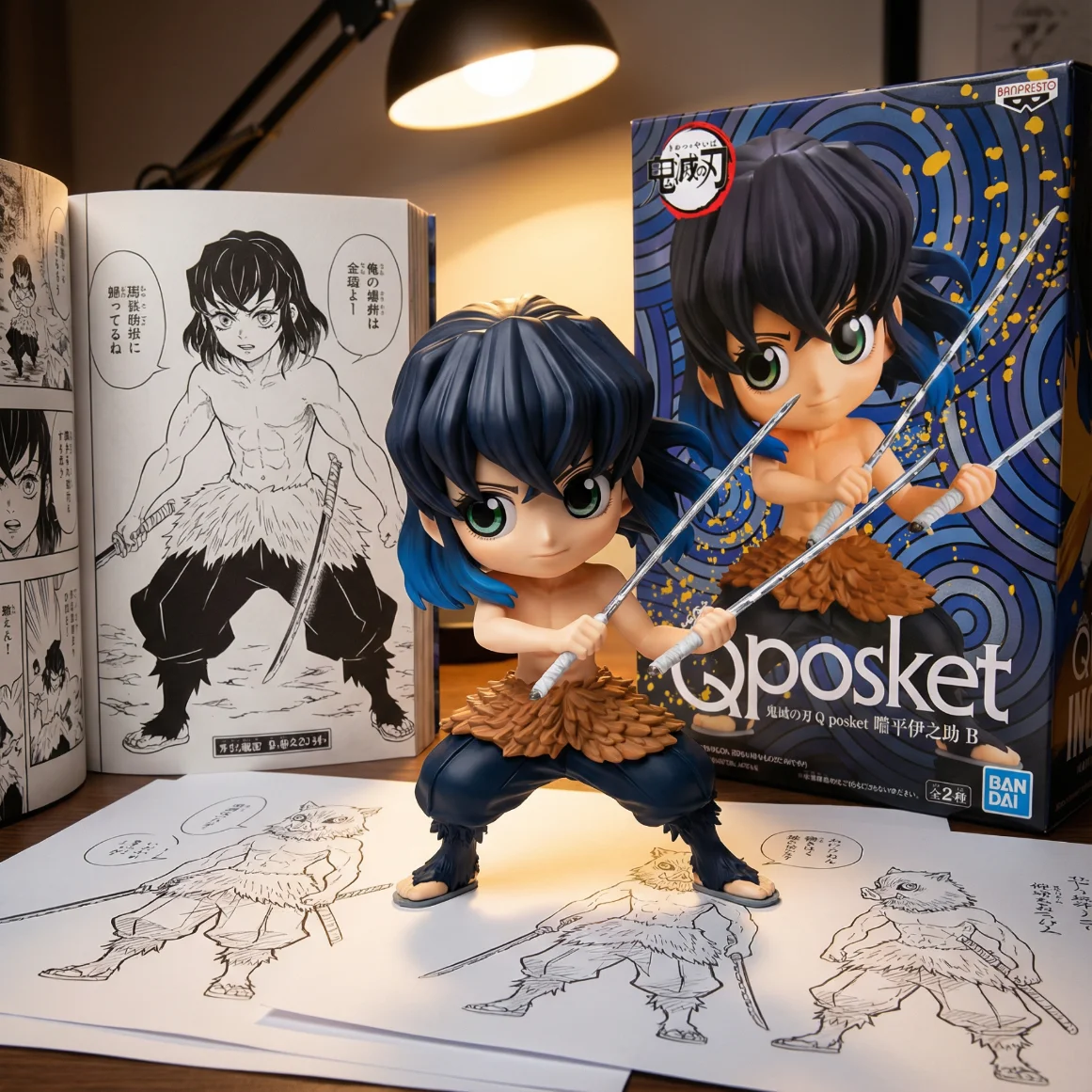 鬼灭之刃 Qposket嘴平伊之助2-14CM