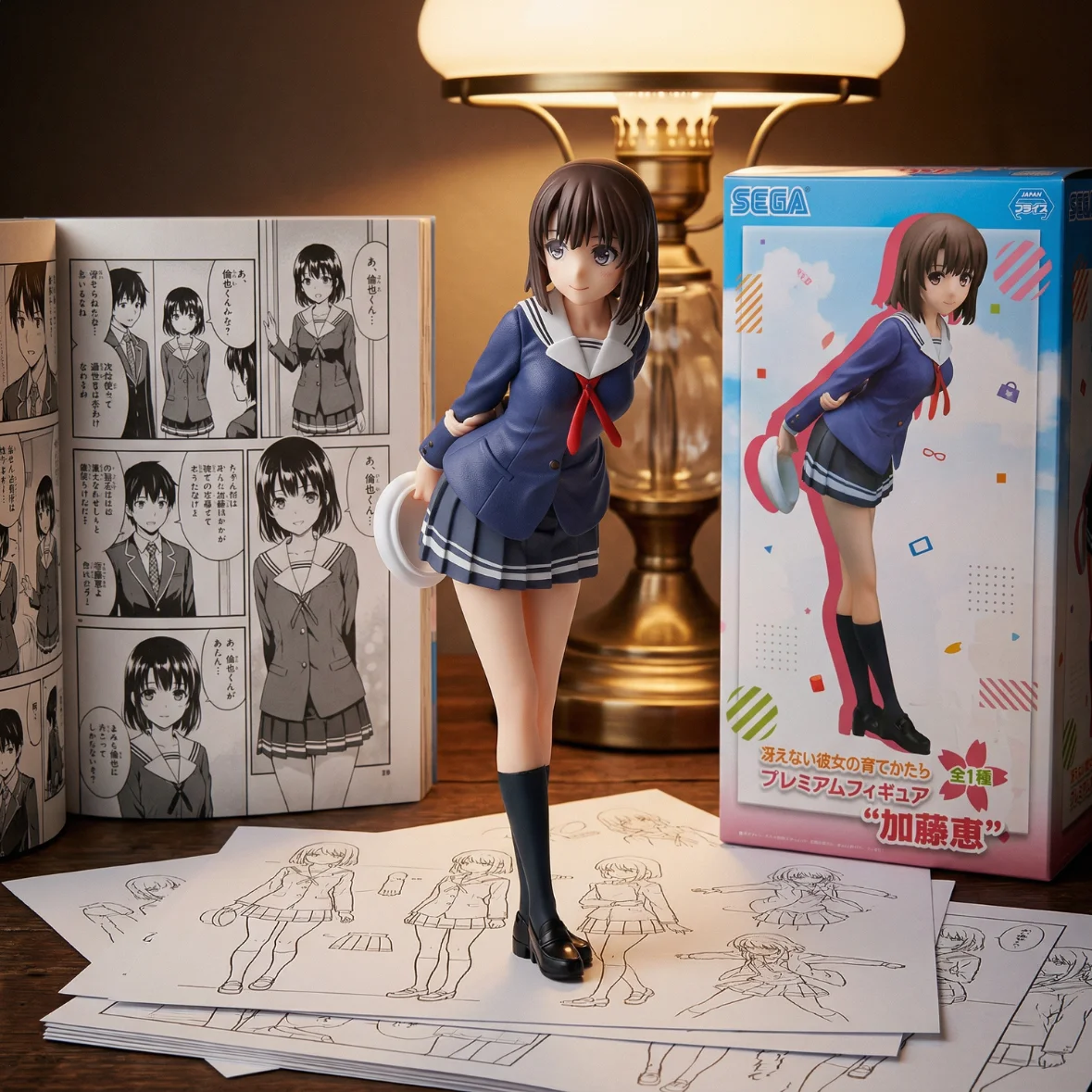 路人女主的养成方法 世嘉 加藤惠 校服-20CM