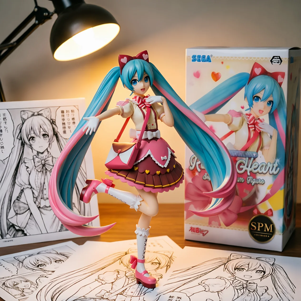 初音未来 SEGA 歌姬计划 Ribbon Heart-15CM