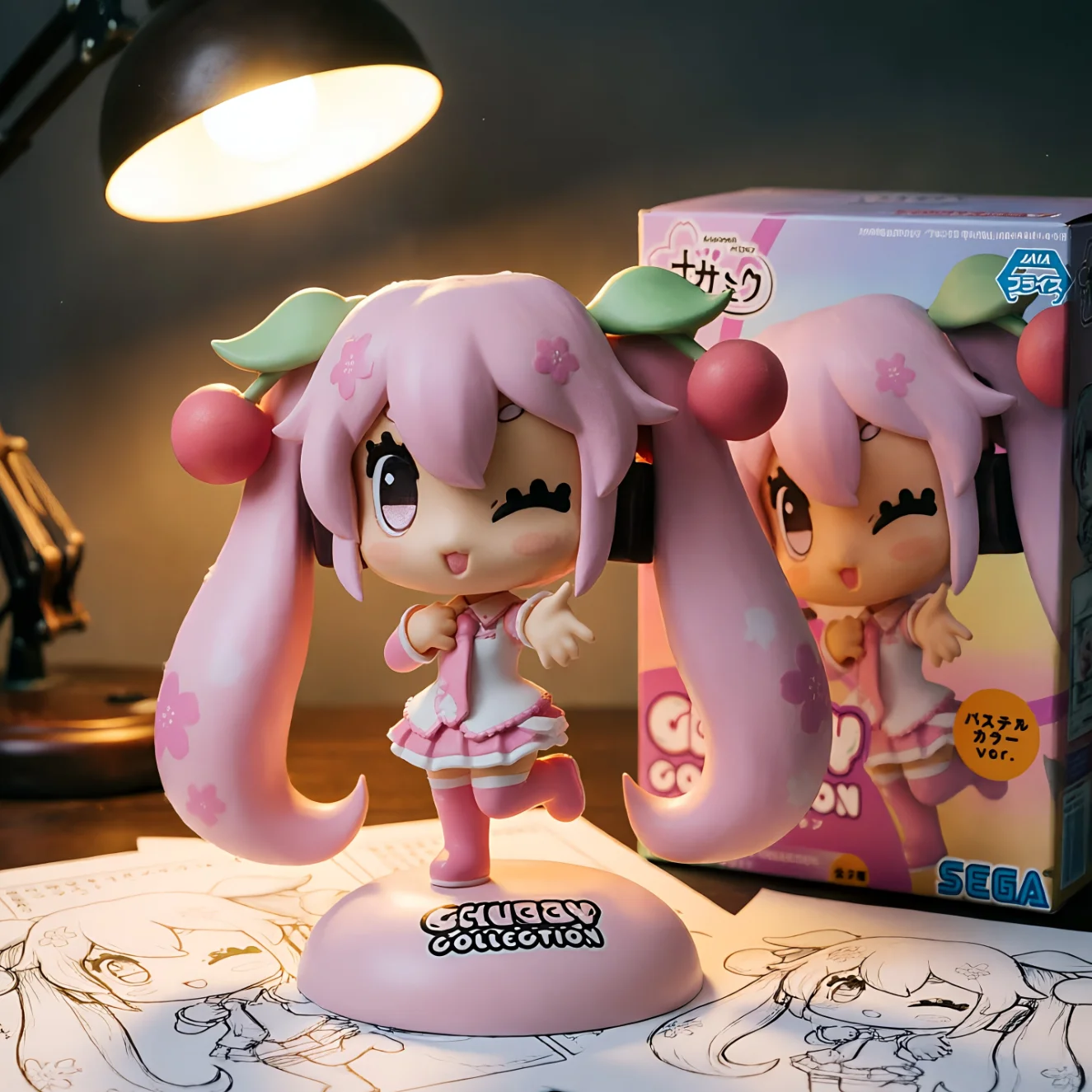 初音未来 CHUBBY 樱 异色-11CM
