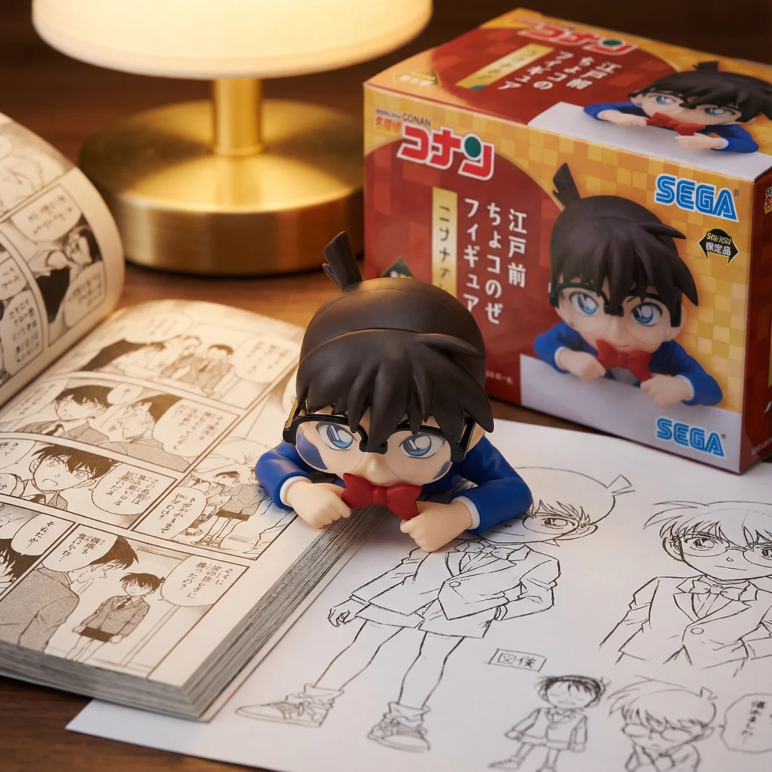 名侦探柯南 SEGA 柯南 趴姿 高约6cm