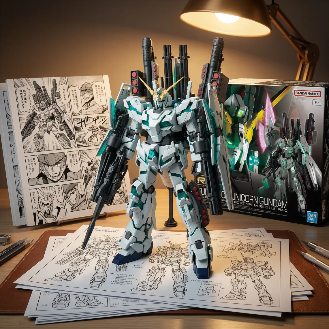 机动战士高达 全装独角兽高达-18CM
