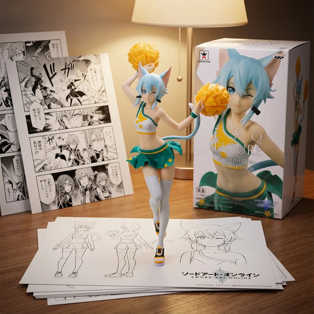 刀剑神域 啦啦队朝田诗乃 -23cm