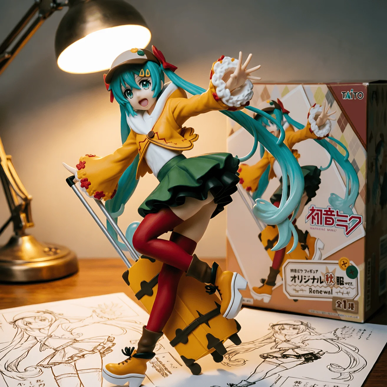 初音未来 TAITO 四季 秋服 行李箱-18CM