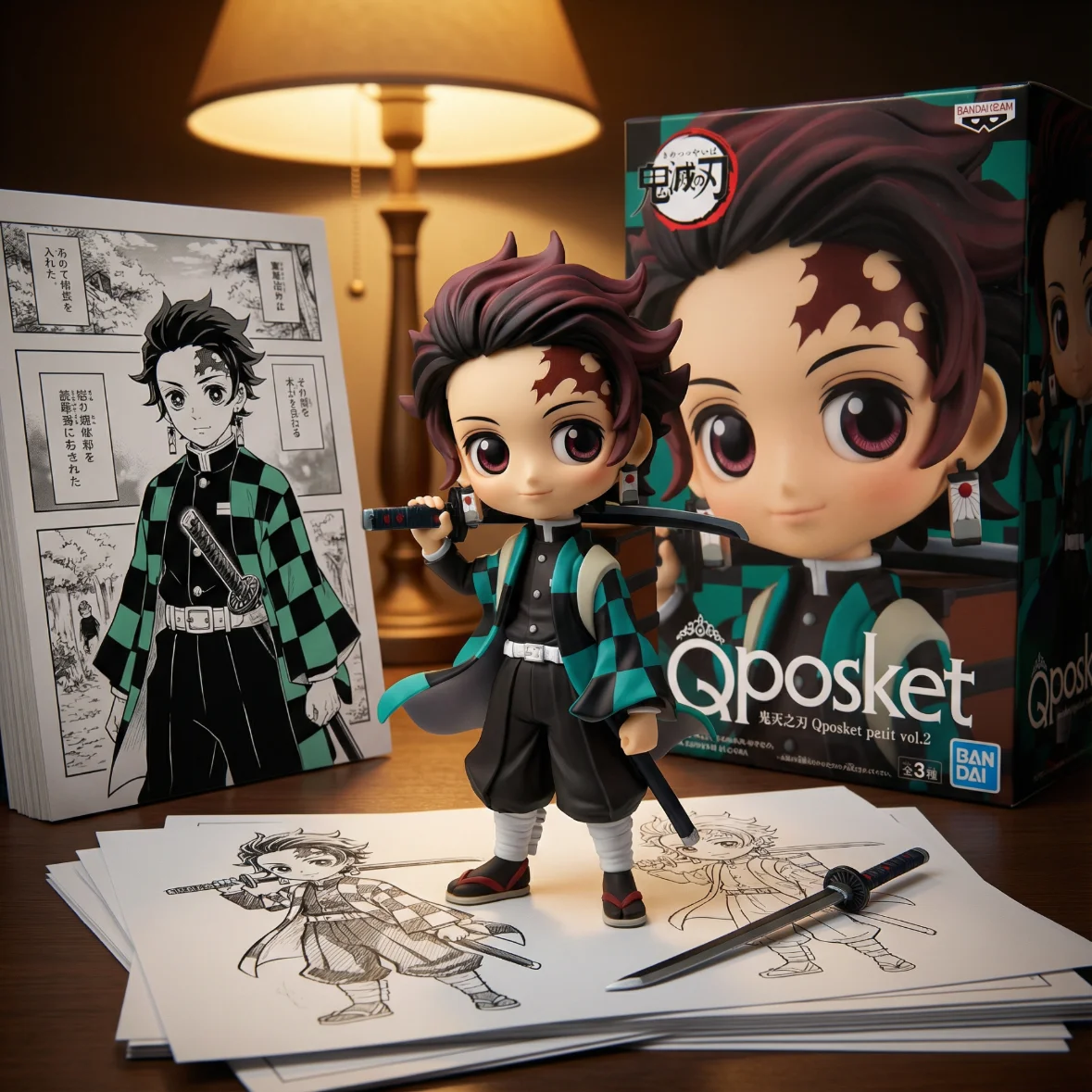 鬼灭之刃 Qposket扛刀炭治郎 -9cm