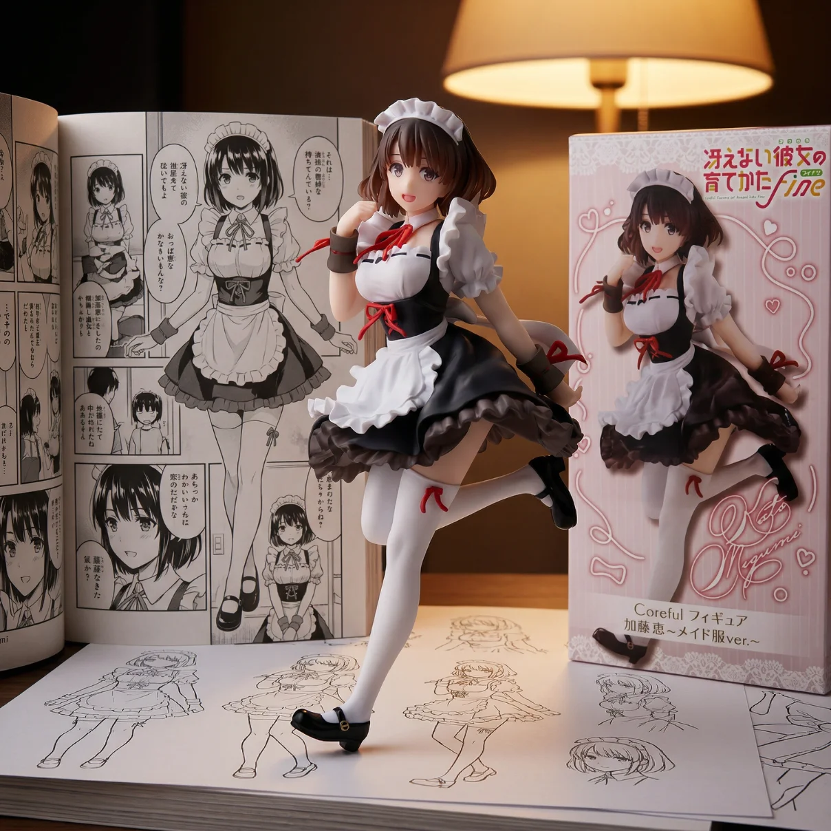 路人女主的养成方法 TAITO 加藤惠 女仆装-18CM