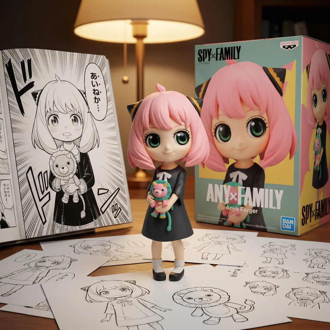 间谍过家家 眼镜厂 Qposket 阿尼亚2 B款-15CM