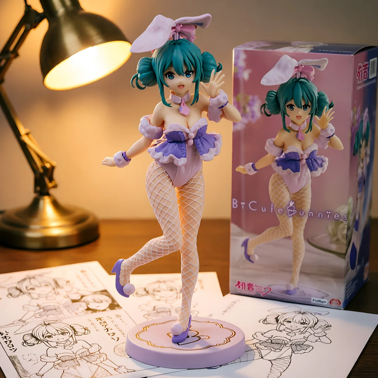 初音未来 FURYU 兔女郎 紫色-28CM