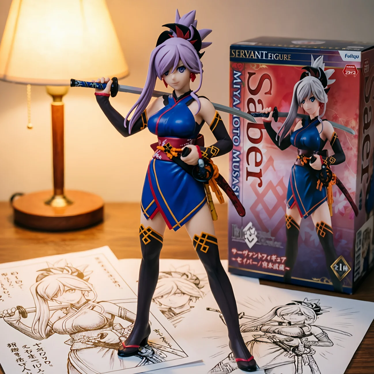 Fate / FGO FURYU 宫本武藏 剑阶-18CM