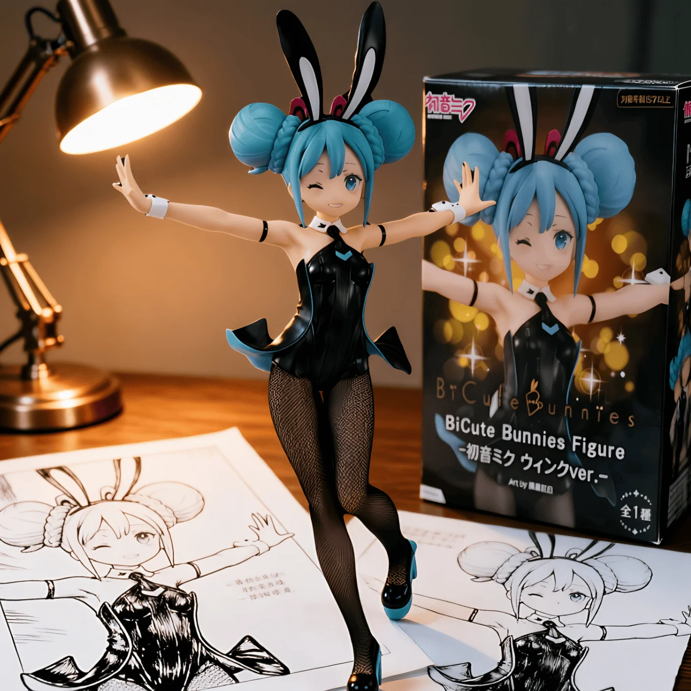 初音未来 FuRyu 兔女郎 眨眼-30CM
