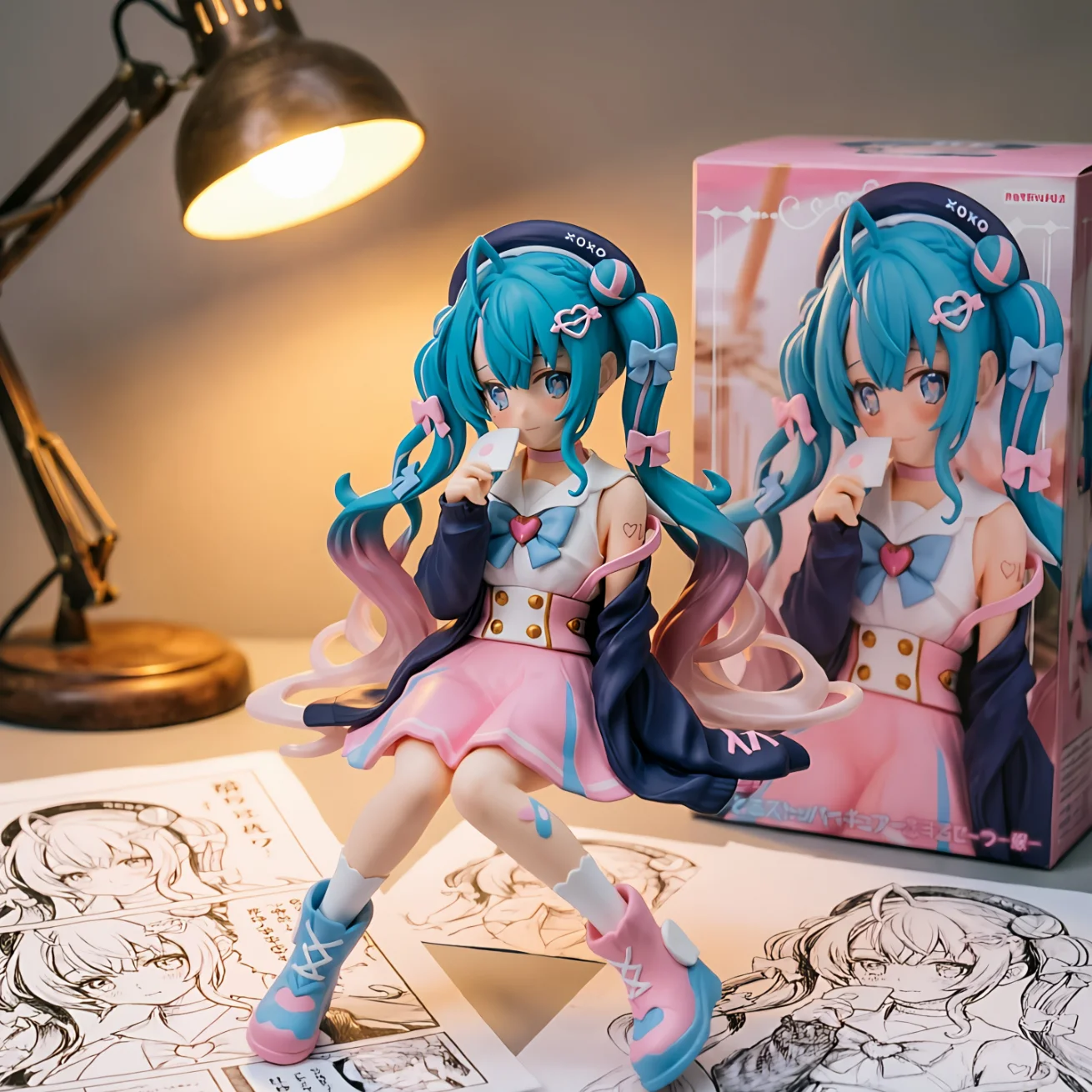 初音未来 FURYU 水手服 泡面压-13CM