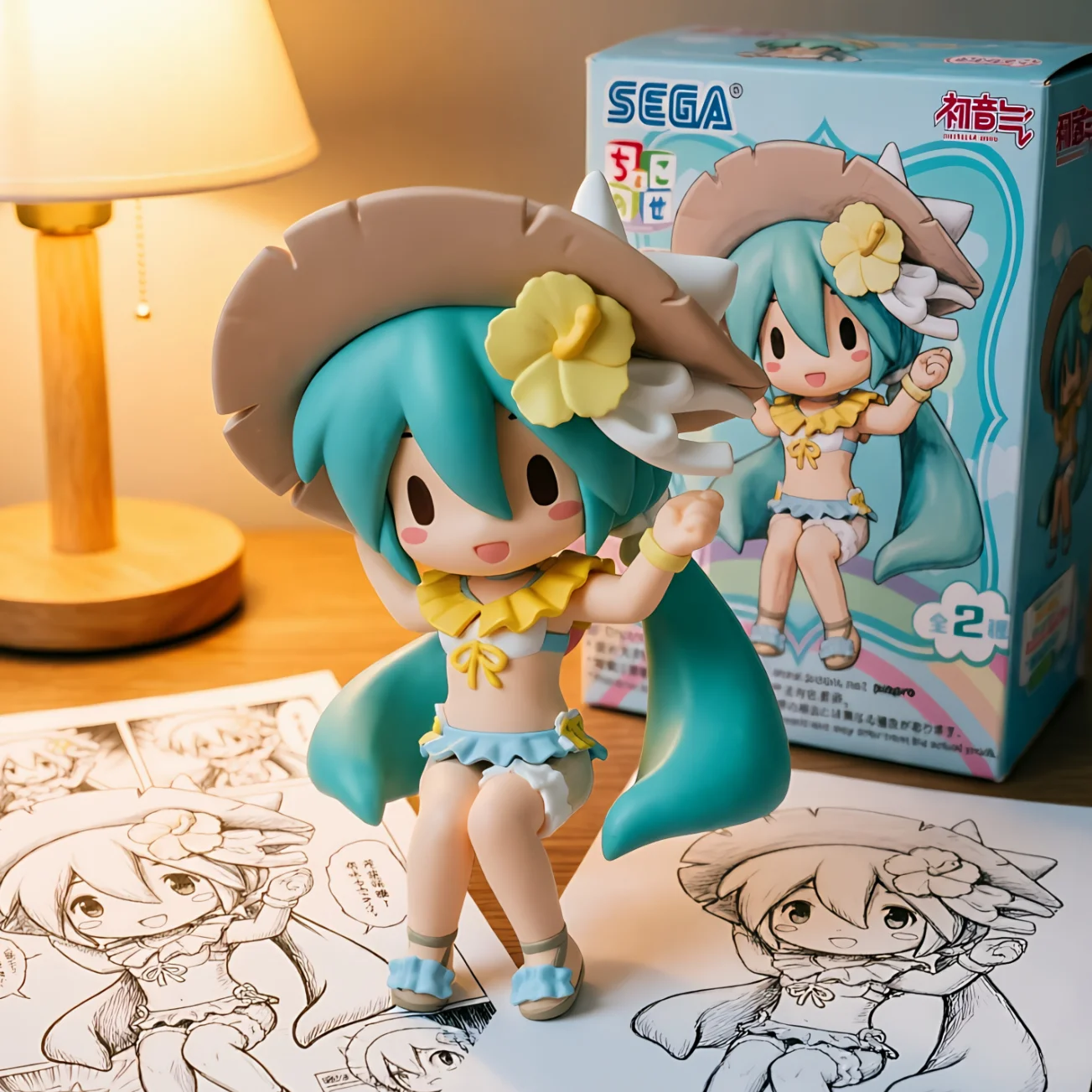 初音未来 初音未来 小坐 泳装-8CM