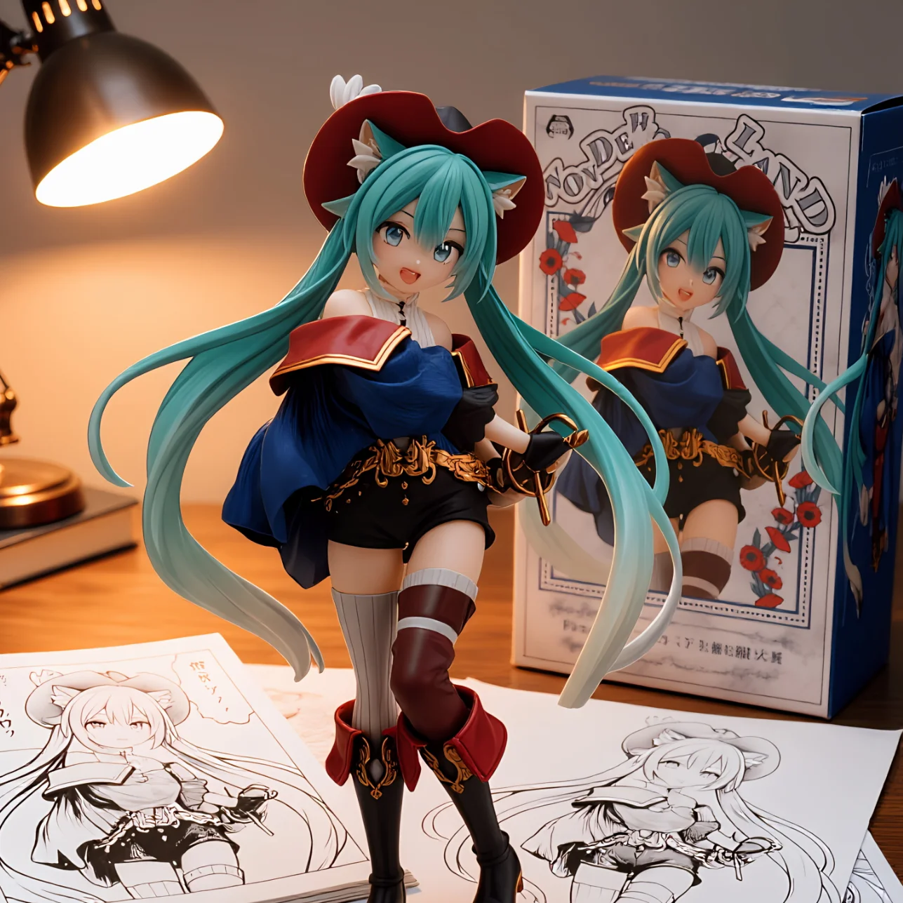 初音未来 TAITO 穿鞋子的猫-18CM