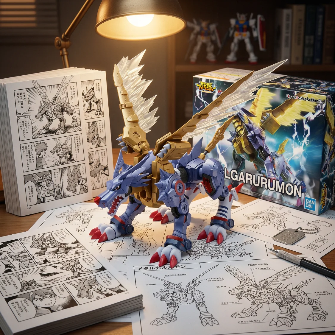 数码宝贝 钢铁加鲁鲁兽 高约13cm-18CM