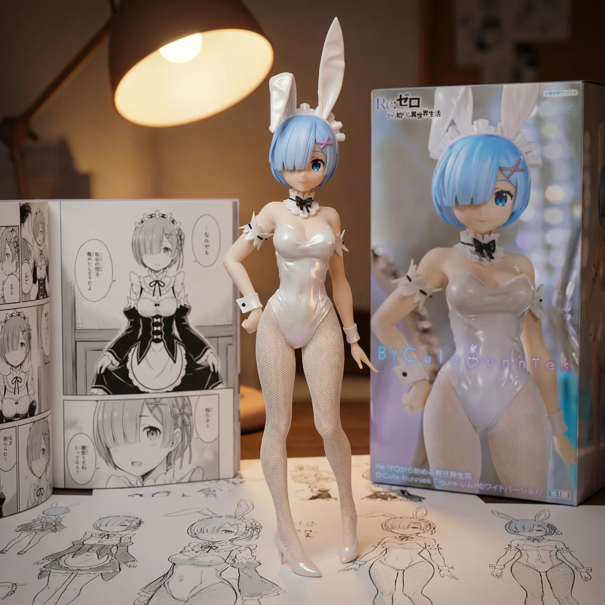 Re:从零开始的异世界生活 FURYU蕾姆 兔女郎 珍珠白-30CM