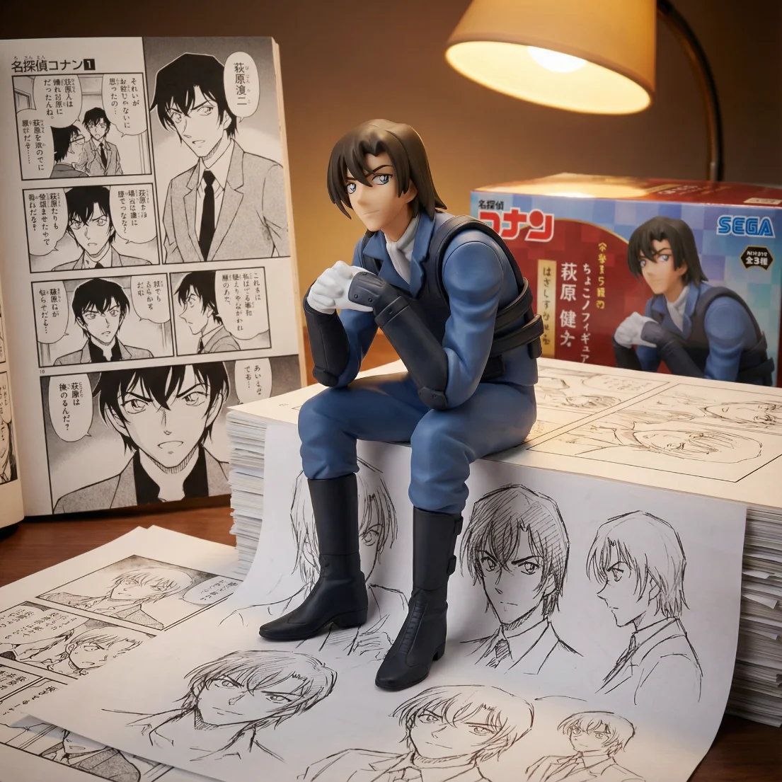 名侦探柯南 SEGA 荻原研二 泡面压高约12.5cm