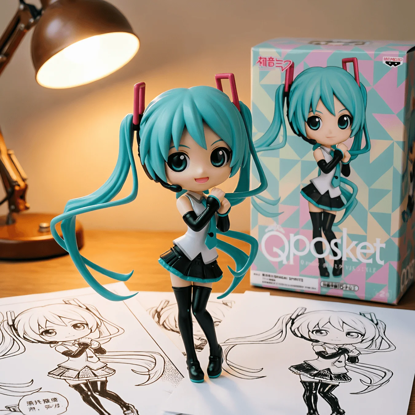 初音未来 眼镜厂 QPOSKET B款-14CM