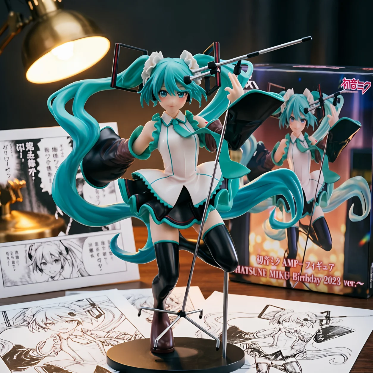 初音未来 TAITO AMP 生日 猫耳-21CM