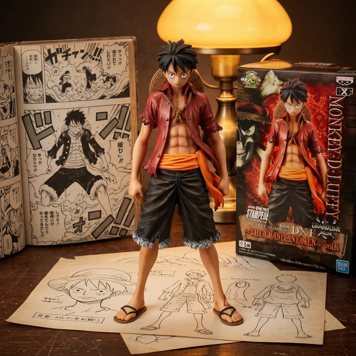 海贼王 DXF STAMPEDE 路飞-16CM