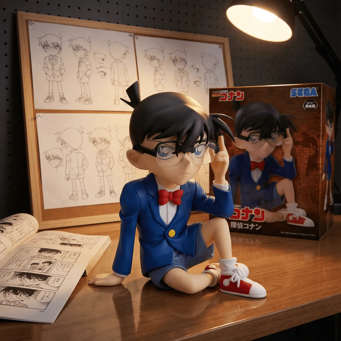 名侦探柯南 SEGA 柯南 坐姿约7.5cm