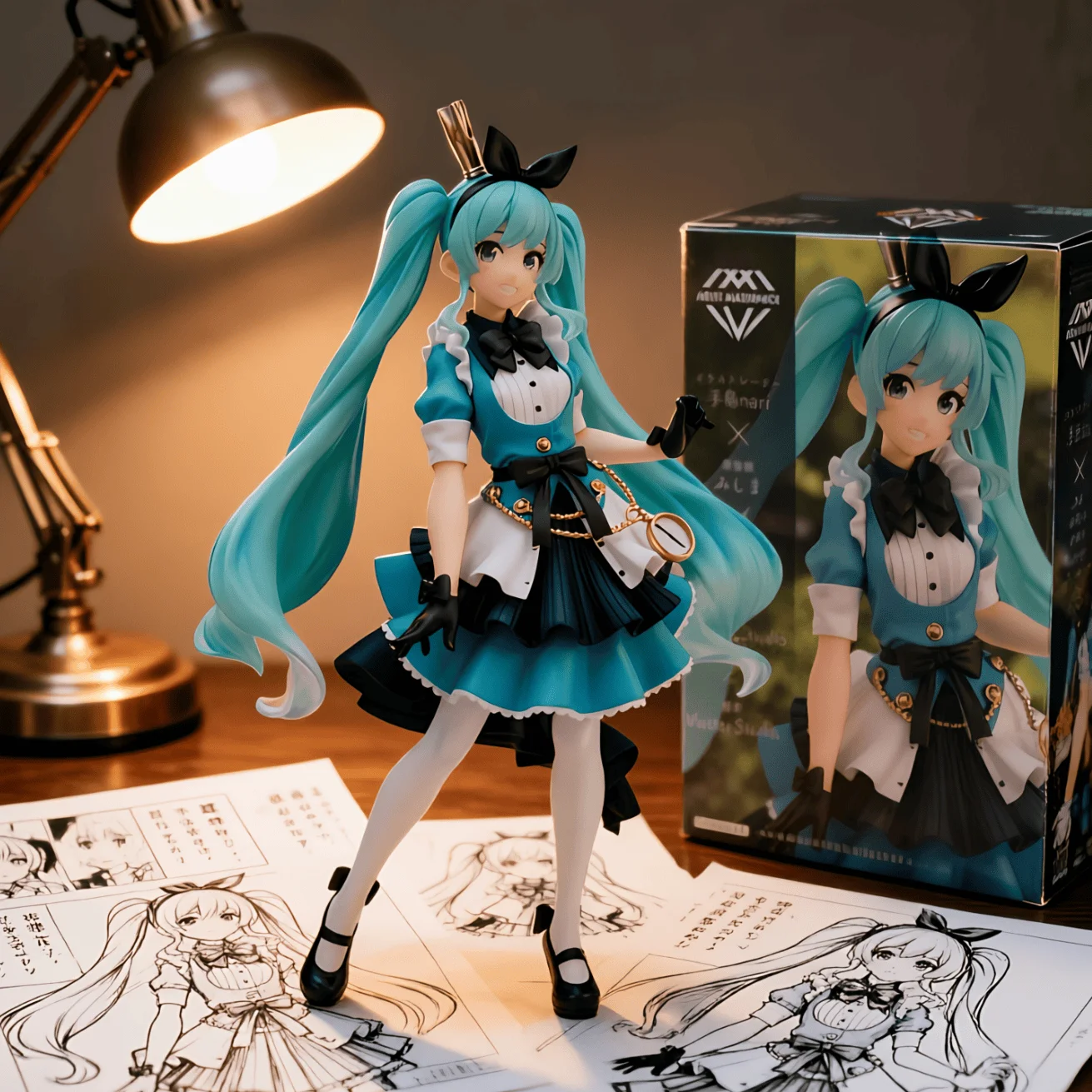 初音未来 TAITO 爱丽丝梦游仙境-21CM