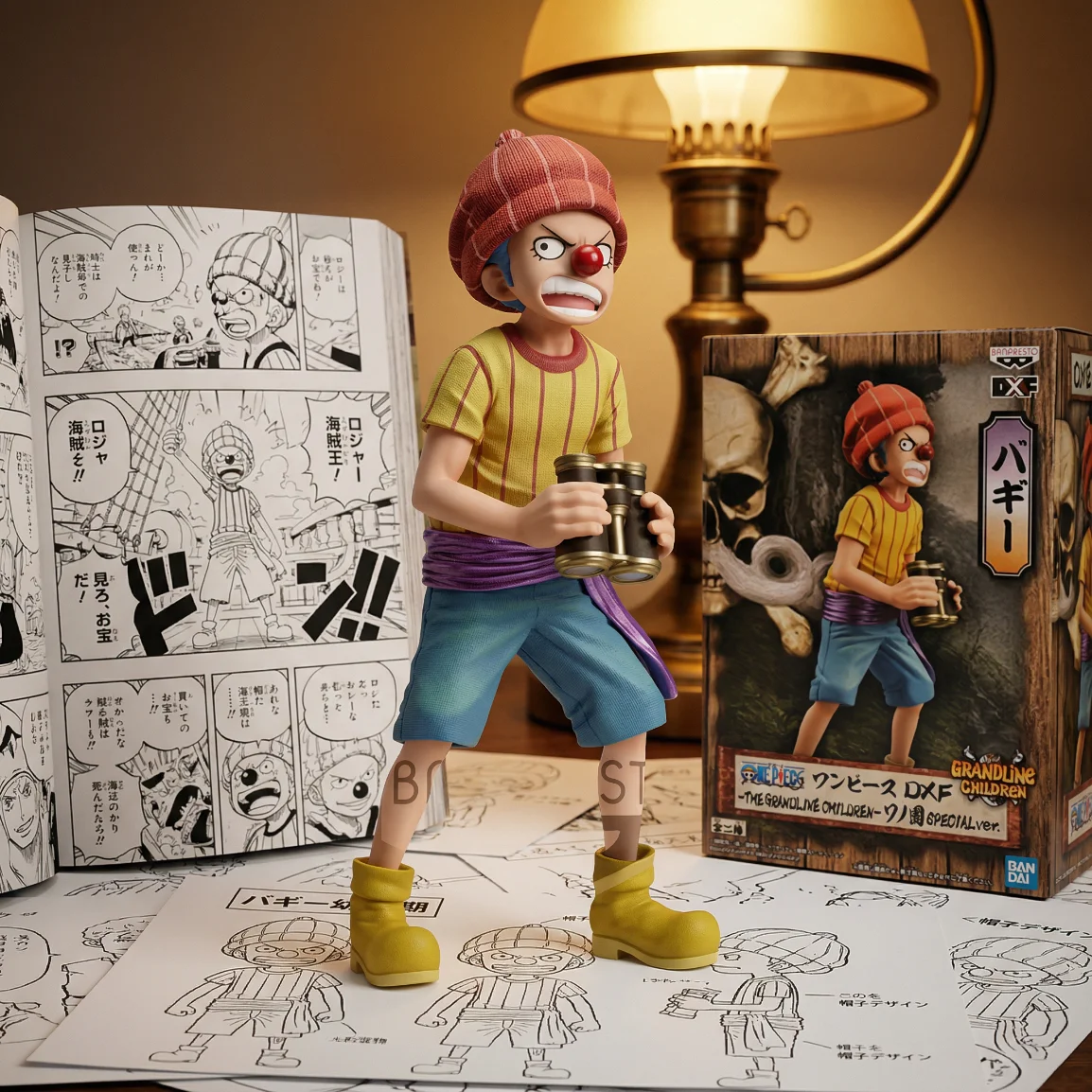 海贼王 DXF 童年 小丑巴基-14CM