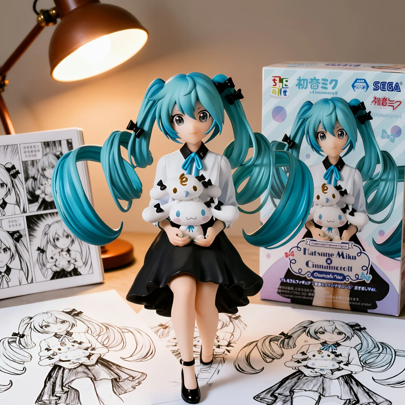 初音未来 泡面压 大耳狗与MILK-18CM