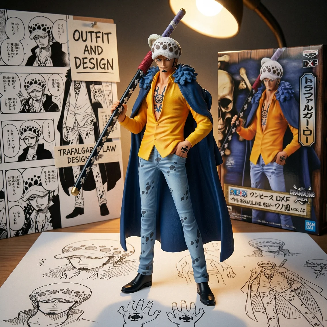 海贼王 DXF 和之国 罗 A款-17CM
